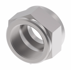 Blue Anodized Aluminum Tube Fitting (AN 818), -06 JIC 37 deg Flare Nut