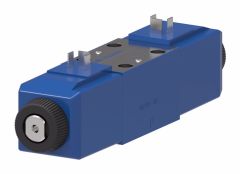 KDG4V-3(S) Series Subplate/Manifold Mount NFPA Size D03 Proportional Valve, 4-Way, 3-Position, Spring Centered, Closed Center, Meter In & Meter Out, 24VDC Current Controlled DIN 43650 Coil. STD Performance, 1450 PSI Port T, Waterproof Manual Override