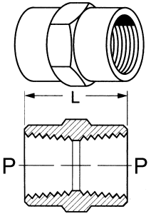 Brass Female NPT Couplings