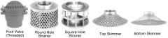 Foot Valves, Strainers & Skimmers