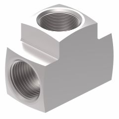 Brass Adapter, 1/4-18 Female NPT Tee