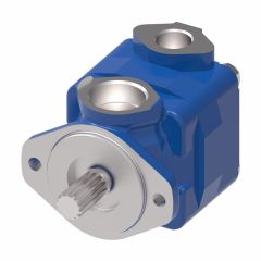 V20 Series Vane Pump, 06 Ring Size, 3/4 straight Keyed Shaft, NPT Ports, Outlet Inline with Inlet, CW Rotation