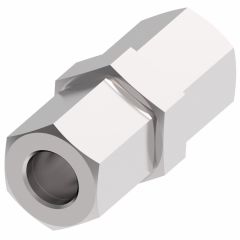 Brass Compression Fitting For Plastic, Copper, & Aluminum Tubing, 0.38 Inch Tube OD Union