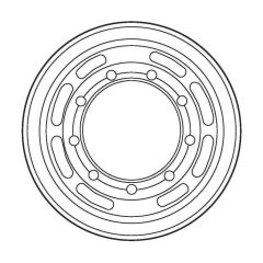 Valve Plate, CW Rotation, 2.48 in³, Model 72400