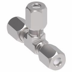 7000 Series Ermeto Steel Flareless Fitting, 0.31 Inch Tube OD Union Tee