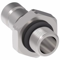 FD90 Series SAE J1502 Interchange Diagnostic Quick Disconnect, Male Half, -04 Coupling, M 14 x 1.5 Male Metric O-Ring