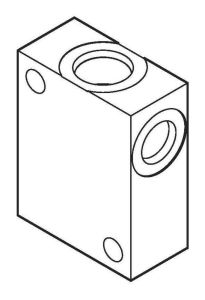 Vickers Body ALUM 1/2 SAE1PD25/1RDS