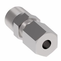 Steel Metric Flareless Fitting, 12.00 mm L Series To 3/8-18 Male NPT