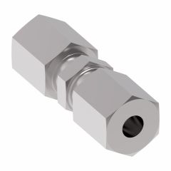 Steel Metric Flareless Fitting, 15.00 mm L Series Union