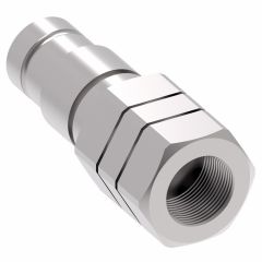 FF Series Flush Face Hydraulic Tool Quick Disconnect, Male Half, -12 Coupling, -12 SAE Female Threads