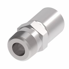 Danfoss / Eaton Everflex Male Pipe NPT 32-132-A FITTING (PERM), TEFLON Stainless Steel 2 IN Compatible Hose ID 2 - 11 1/2 IN NPTF Male