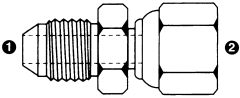 Steel Adapter, 3/4-16 Male JIC 37 deg Flare To M22 x 1.5 L Series Female Metric Swivel, Straight