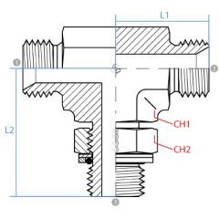 Male Bspp Adjustabl Branch Tee