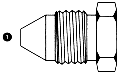 Steel Adapter, M24 x 1.5 Male Komatsu Plug
