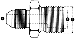 Steel Adapter, 1-5/16-12 Male JIC 37 deg Flare To M45 x 1.5 Male Kobelco, Straight