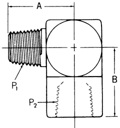 Steel Adapters, Male NPT To Female NPT, 90 deg Elbow