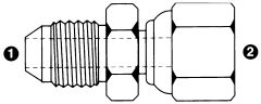 Stainless Steel Adapter, 7/16-20 Male JIC 37 deg Flare To 1/4-19 Female BSPP (British Parallel) Swivel, Straight