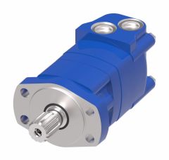 2000 Series Geroler Motor, 6.20 cu in/rev, 4 Bolt Magneto Mounting Flange, SAE C Splined 14T Shaft, 7/8-14 St.Thd. O-Ring Ports, Black Paint