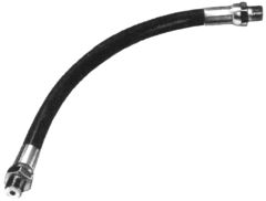 Grease Gun Extension Hose, Thermoplastic, 18 Inch Long, Up To 4500.00