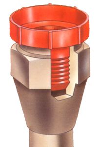 Polyethylene -05 JIC / -05 SAE (1/2-20) Protective Threaded Plug for Flared Fittings