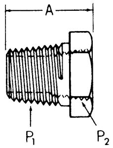 Steel Adapter, 1-1/4-11-1/2 Male NPT To 1/2-14 Female NPT, Bushing
