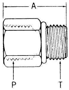Steel Adapter, 1-11-1/2 Female NPT To 1-7/8-12 Male SAE O-Ring Boss (Straight Thread O-Ring), Straight