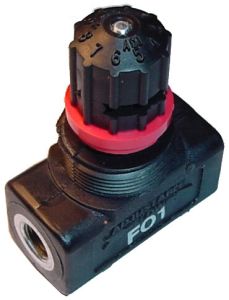 Inline Pneumatic Flow Control Valve, 1-20 UNEF-2A Ports, 25 Flow Rating