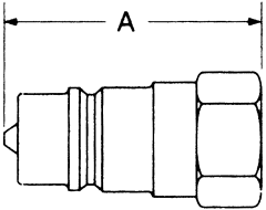 5600 Series Industrial Interchange Quick Disconnects, Male Half, Coupling, Female SAE O-Ring Boss (Straight Thread O-Ring)