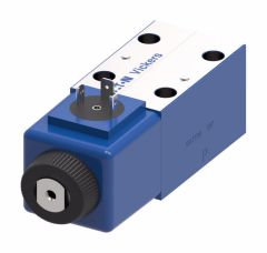 DG4V-3(S) Series Subplate/Manifold Mount NFPA Size D03 Solenoid Valve, 4-Way, 2-Position, Spring Offset End-to-End, Spool / Spring Code 2A, 220VAC50Hz 240VAC60Hz DIN 43650 Coil. 
