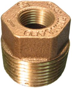 Brass Pipe Fitting, 1-1/2 x 1 Inch Hex Bushing