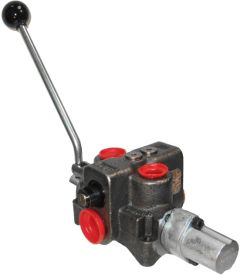 SDCF Series 1-Spool Monoblock Valve With Pressure Comp. Flow Control, 4-way 3-position, Open Center Friction Detent Spool, 0-12 GPM Flow Range