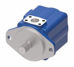 45VQ Series Vane Pump, 60 Ring Size, 1-1/4 Straight Keyed Shaft, Outlet Opposite Outlet, CW Rotation