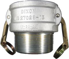 Aluminum Cam & Groove Coupler, Female Half, 3 Inch Male NPT