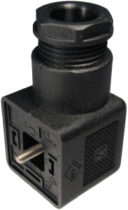 5000 Series DIN 43650 / ISO 4400 Solenoid Connector, Strain Relief Style, Translucent, 0.315 to 0.394 Inch Cable Diameter
