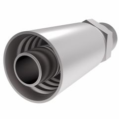 Steel Crimp 3903/7903 Swage Fitting, 1/2-14 Male NPT, -08 Hose, Straight
