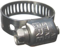 MAH Series Stainless Steel Worm Gear Clamp, 0.3125 Inch Width, 0.22 To 0.63 Inch Diameter