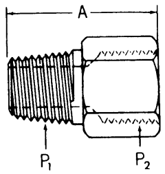 Steel Adapter, 1/2-14 Male NPT To 3/8-18 Female NPT, Straight