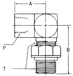 Steel Adapter, 1/2-14 Female NPT To 1-1/16-12 Male SAE O-Ring Boss (Straight Thread O-Ring), 90 deg Elbow