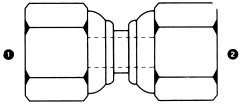 Steel Adapter, 3/4-14 Female BSPP (British Parallel) Swivel To 3/4-14 Female BSPP (British Parallel) Swivel, Straight