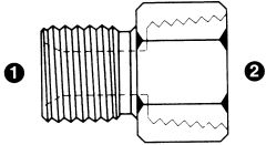 Steel Adapter, 3/4-14 Male BSPP (British Parallel) To 3/4-14 Female NPT, Straight
