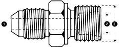 Steel Adapter, 9/16-18 Male JIC 37 deg Flare To M12 x 1.25 Male Metric Dual Purpose Low Pressure L Series, Straight