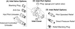 SD16 Series Walvoil SD16 Inlet Cover SDS180/AC (YG3-