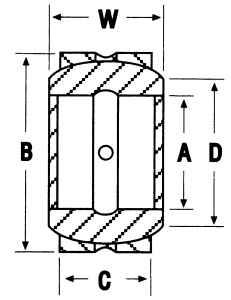 Seal Aligning Bearing, 2.00 Inch ID, 3.19 Inch OD, 1.75 Inch Width