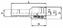 Brass Push Tube Fitting,  Inch Tube OD Reducer