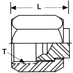 Stainless Steel Adapter, 7/8-14 Male JIC 37 deg Flare Cap