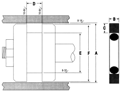 Style 1400 Glass-Filled PTFE Piston Seal, 4.00 Inch Bore Diameter, 3.61 Inch Groove Diameter,  Inch Groove Width
