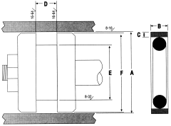 Style 1600 Glass-Filled PTFE Piston Seal, 3.00 Inch Bore Diameter, 2.60 Inch Groove Diameter,  Inch Groove Width