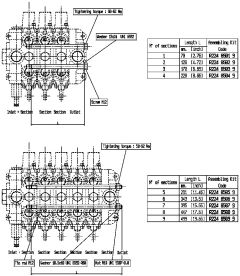 VD12A Series Assembly kit for 7 section valve assembly