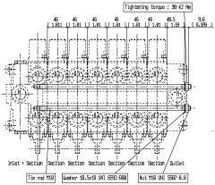 VD10A Series Assembling kit for 7 section valve assembly