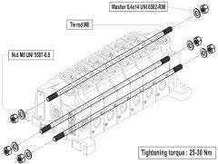 VD6A Series Kit for 9-section valve assembly